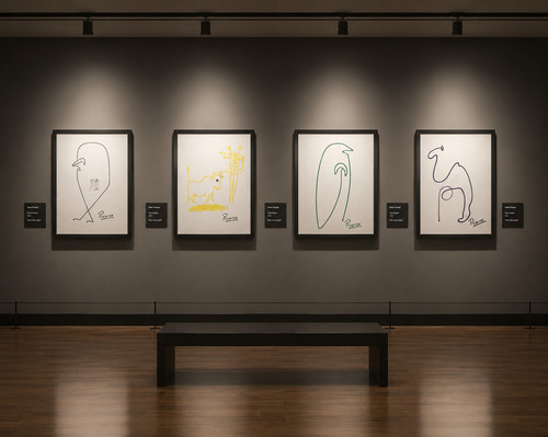 Pablo picasso oil - (4,