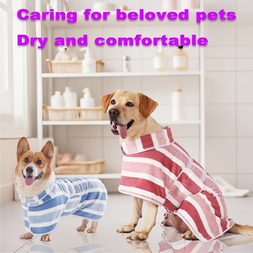 Dog bathrobe pet drying - pet,