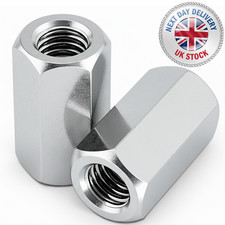 Hex Coupling Nut - Threaded