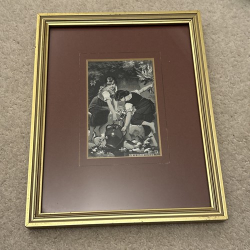Vintage framed cash - framed, woven