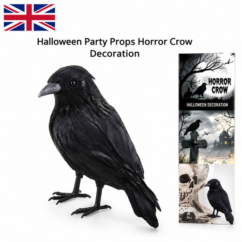 Realistic black crow halloween - realistic,
