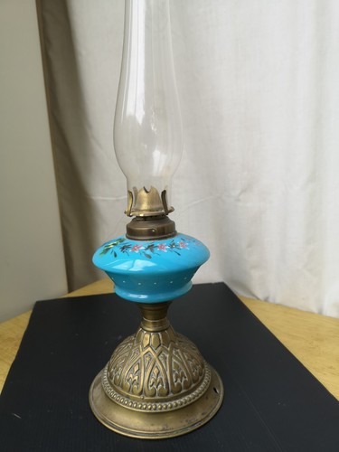 Small turqoise oil - small, lamp