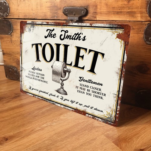 Personalised toilet sign - toilet,
