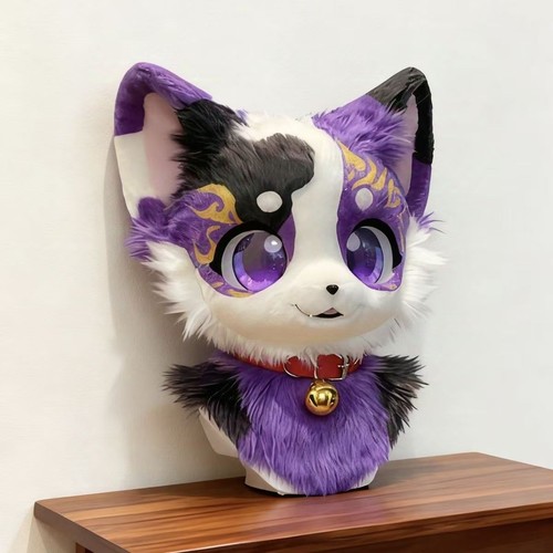 Fursuit long haired dog fox - fursuit,