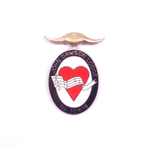 Silver masonic jewel medal - silver,