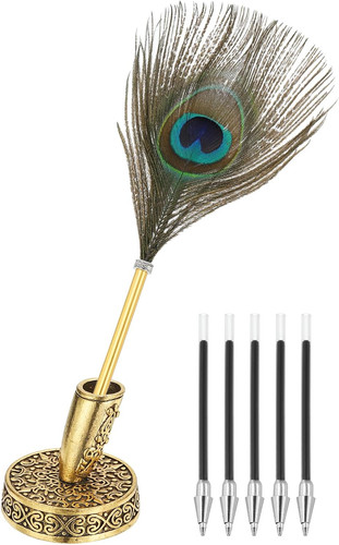 Peacock feather ballpoint - peacock,