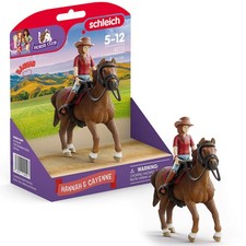 Schleich Hannah & Cayenne Horse Club Toy Set Horse Rider Play Figures for Kids