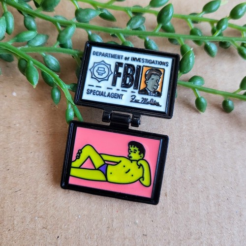 Simpsons files enamel pin - simpsons, x