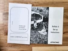 Vintage Apache Buffalo II Camping Camper / Trailer Setup Instructions