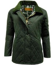 Game Ladies Zara Quilted Wax Jacket Olive Women's Country Hunting Shooting