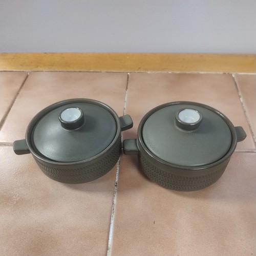 Vintage green lidded - green, bowl