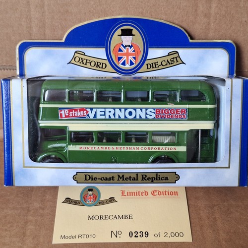 Oxford diecast bus morecambe - diecast,