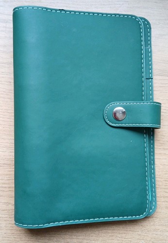 Green faux leather personal - green,