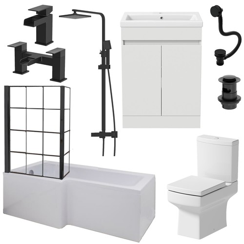Complete bathroom suite - complete,