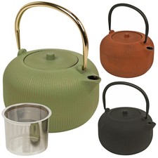 1L Cast Iron Authentic Japanese Kettle Teapot w/ Stainless Steel Infuser Filter