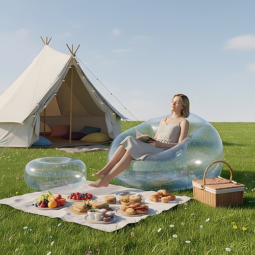 Deluxe inflatable combo sofa - deluxe,