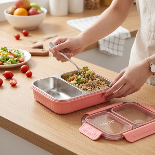 Square stainless steel box - stainless,