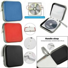40 CD DVD Carry Case Cover Disc Storage Holder CD Sleeve Wallet UK