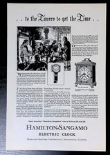 Print Ad 1929 Hamilton Sangamo