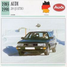1983 AUDI 200 QUATTRO Classic Car Photograph / Information Maxi Card