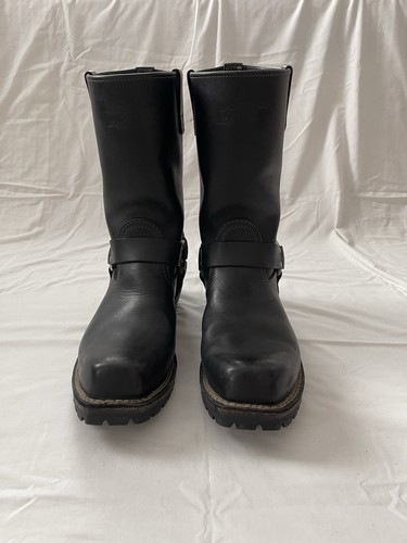 Wesco black harness boots - black,
