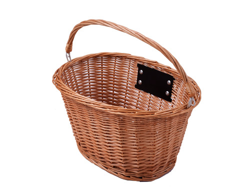 Wicker bike front - wicker, oval