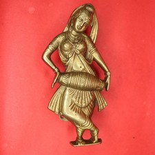 Musician Woman Shape Victorian Style Handmade Brass Wardrobe Door Pull Handle