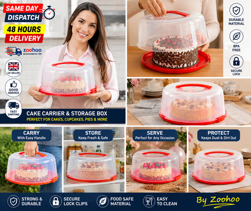 Large round cake - large, carrier
