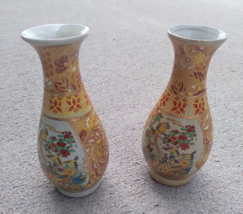 Vintage japanese satsuma - satsuma, vase