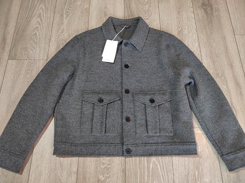 Cos mens boiled wool jacket - boiled,