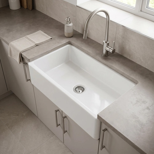 Nuie kitchen sink - fire, clay