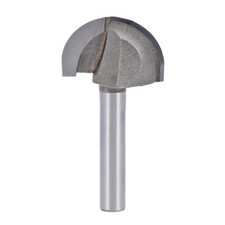 Router Bit 1/4 Shank 1" Cutting Dia Core Box 2 Flutes High-carbon Steel Cutter
