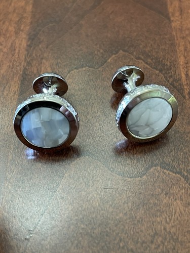 Montblanc cufflinks white - cufflinks,