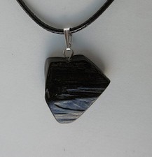 Natural Whitby Jet Pendant