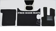Black carpet truck mats to fit