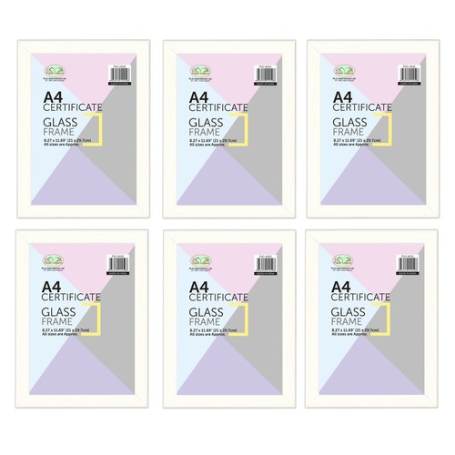 White photo picture frame - a4,