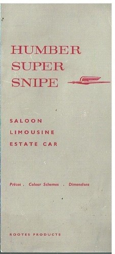 Humber super snipe - super,