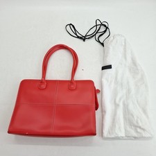 Filofax Cross Red Handbag Italian Leather Shoulder Bag 33cm x 23cm x 7cm