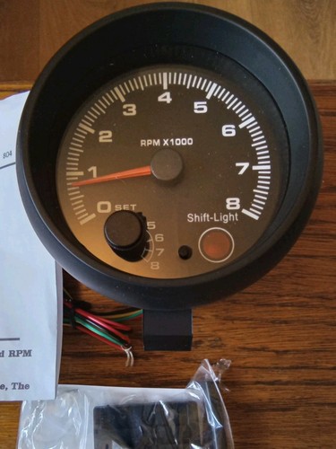 Retro fit car tachometer rev - tachometer, (rev