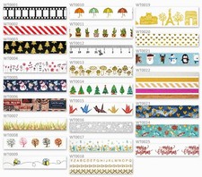 Washi Tape 10m Rolls - 70+