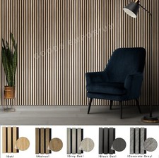 Slat Wall Panels Decorative & Sound Absorbing Acoustic Wood Slatwall Panelling