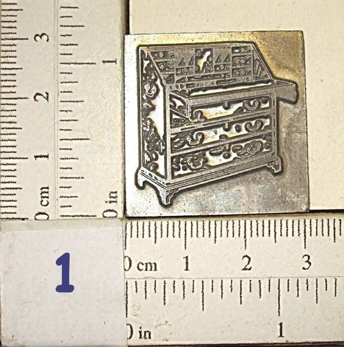 Vintage letterpress - letterpress, (metal)