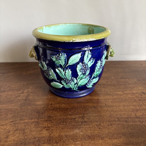 Cachepot vintage majolica - vintage,
