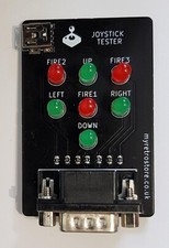 🇬🇧9 Pin Joystick Tester - Commodore/Amiga/Atari - 3 Fire buttons, 4 Directions