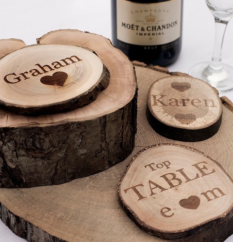 Personalised rustic log - personalised,