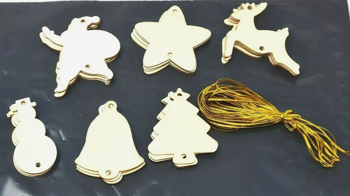 Wooden shapes christmas - 24,
