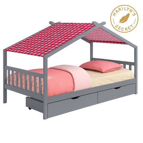Children single house bed - single,