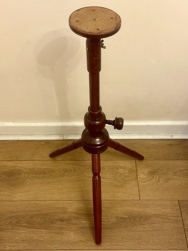 Antique wooden tripod turned - tripod,