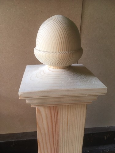 Newel post acorn cap - acorn,