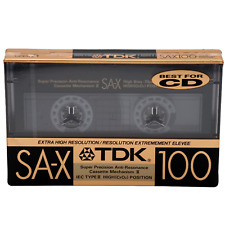 TDK SA-X 100 TYPE II CHROME BLANK AUDIO CASSETTE TAPE (1989) BRAND NEW & SEALED